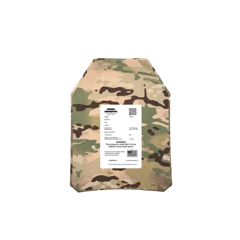 TAC 11 TX2741 Armor Plate - NIJ Level RF1, SAPI Cut image 2