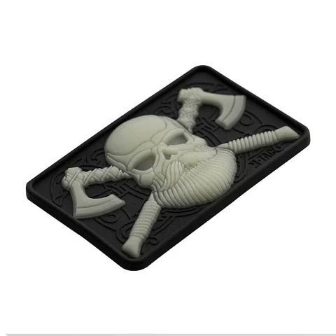 M-Tac Bearded Skull with Axes 3D PVC image 11