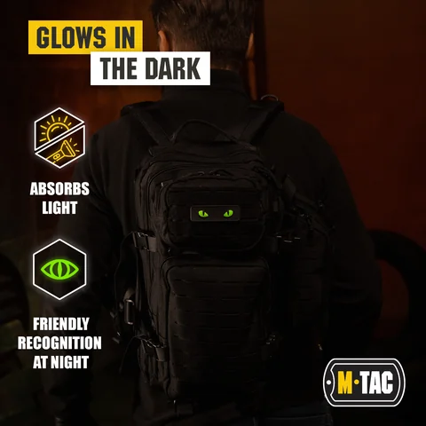 M-Tac Glows in the Dark Cat Eyes Morale Patch 3D PVC image 5
