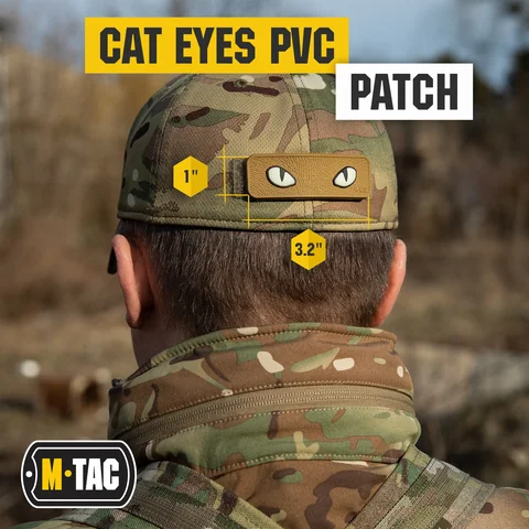 M-Tac Glows in the Dark Cat Eyes Morale Patch 3D PVC image 8