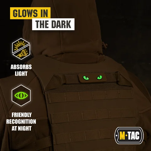 M-Tac Glows in the Dark Cat Eyes Morale Patch 3D PVC image 11