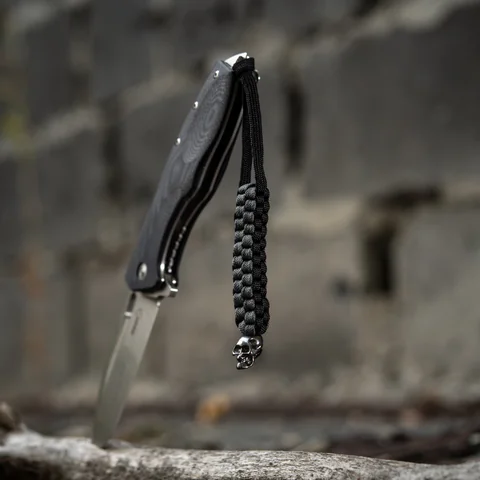 M-Tac Knife Lanyard Cuboid Skull image 2