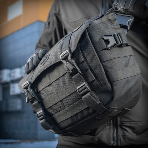 M-Tac Messenger Bag Elite Hex Black image 10