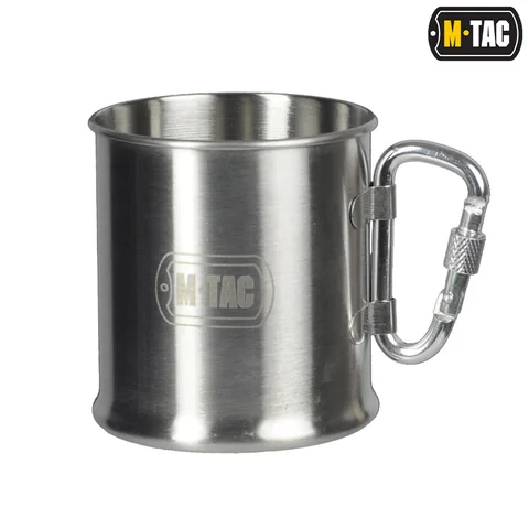 M-Tac Mug 8.5oz Stainless Steel with Carabiner
