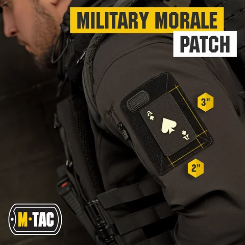 M-Tac patch Ace of Spades Laser Cut image 2