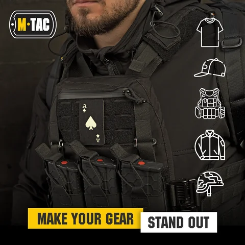 M-Tac patch Ace of Spades Laser Cut image 4