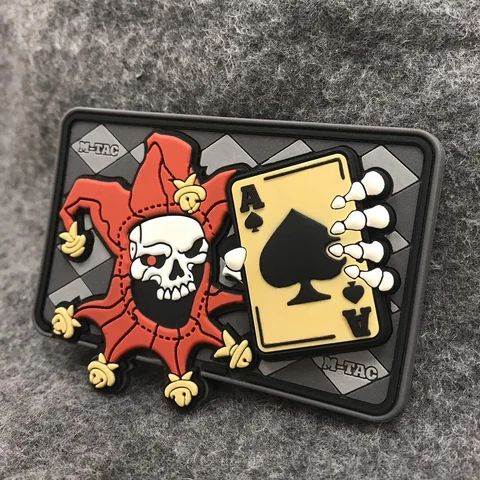 M-Tac patch Joker Skull 3D PVC image 2