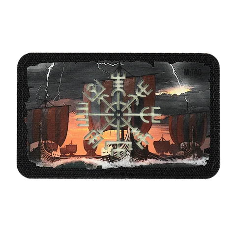 M-Tac Patch Vegvisir/Drakkar Rectangular (3 inches)