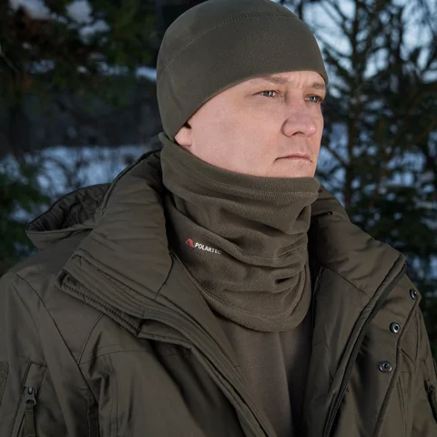 M-Tac Anatomical Neck Gaiter with Drawcord Polartec image 3