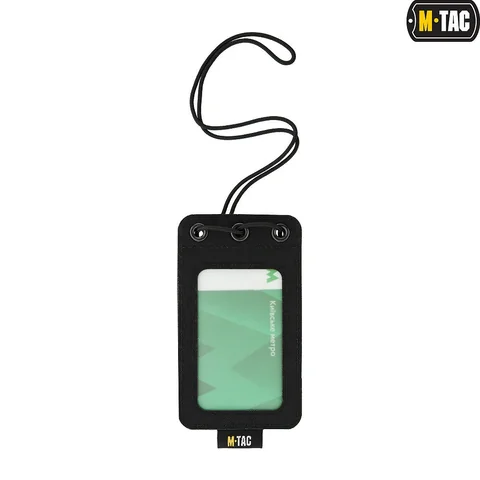 M-Tac Tactical Badge Holder Hanging ID Card Case Hook Surface Draw Cord image 2
