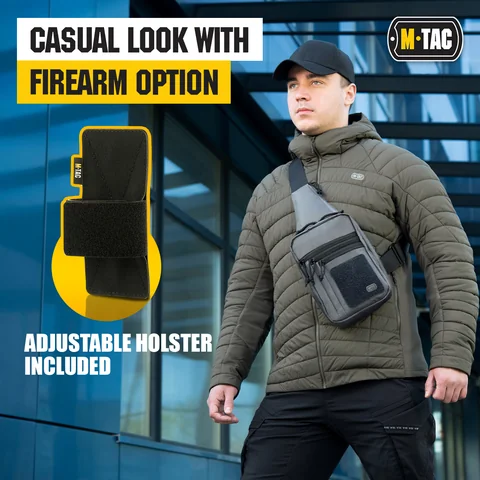 M-Tac Tactical Bag Shoulder Chest Pack with Sling & Loop Panel image 3