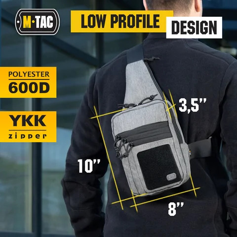 M-Tac Tactical Bag Shoulder Chest Pack with Sling & Loop Panel image 5
