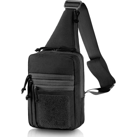 M-Tac Tactical Bag Shoulder Chest Pack with Sling & Loop Panel image 7