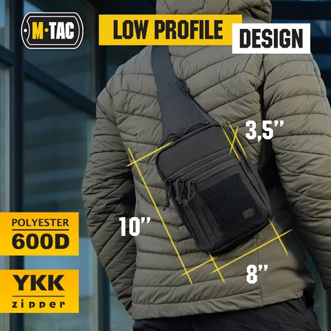 M-Tac Tactical Bag Shoulder Chest Pack with Sling & Loop Panel image 11