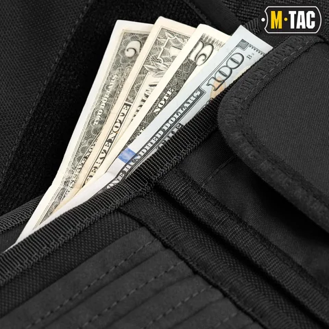 M-Tac wallet with patch panel Elite Large Black image 6