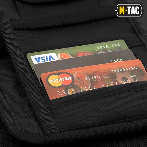 M-Tac wallet with patch panel Elite Large Black image 7