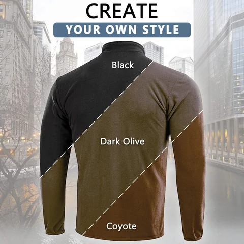 M-Tac Delta Fleece Jacket - Tactical Underwear Top Sweater 1/4 Zip image 6