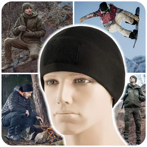 M-Tac Fleece Tactical Watch Cap Beanie With Patch Panel (270 g/m2) image 8