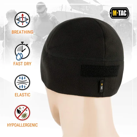 M-Tac Fleece Tactical Watch Cap Beanie With Patch Panel (270 g/m2) image 9
