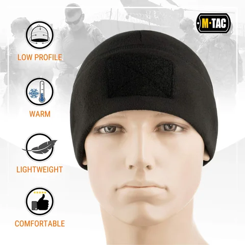 M-Tac Fleece Tactical Watch Cap Beanie With Patch Panel (270 g/m2) image 10