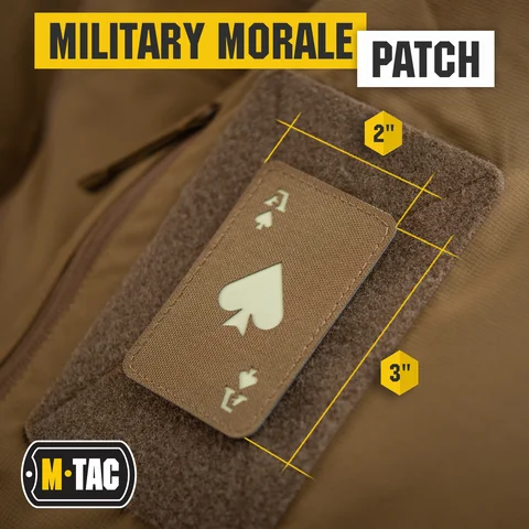 M-Tac patch Ace of Spades Laser Cut - (Set of 2) image 2
