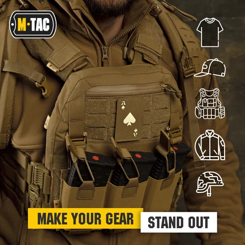 M-Tac patch Ace of Spades Laser Cut - (Set of 2) image 4