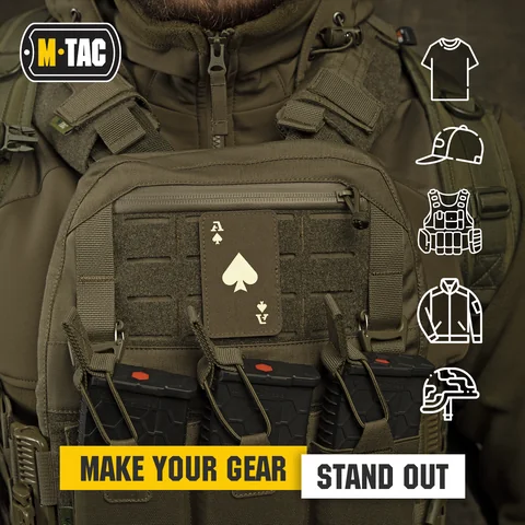 M-Tac patch Ace of Spades Laser Cut - (Set of 2) image 10