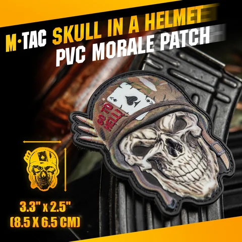M-Tac Patch Skull in a Helmet PVC image 2