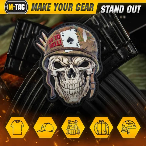 M-Tac Patch Skull in a Helmet PVC image 5