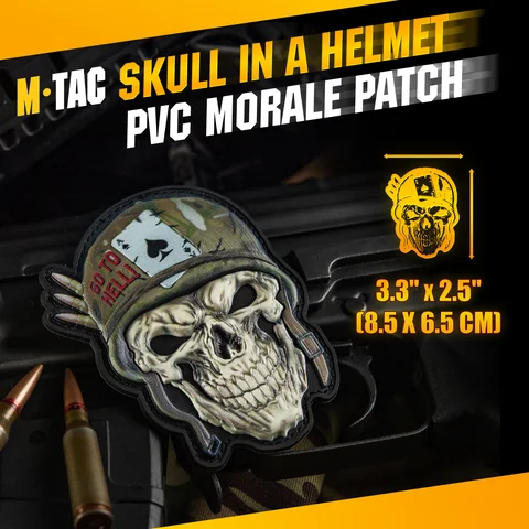 M-Tac Patch Skull in a Helmet PVC image 8