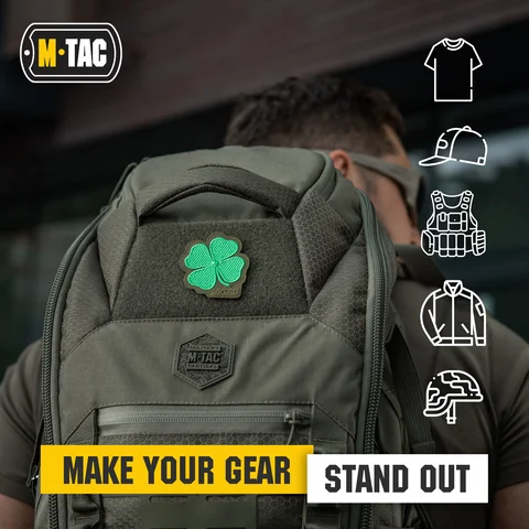 M-Tac Morale Patch Clover - Tactical Embroidered Military Badge with Hook Fastener Backing image 11