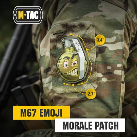 M-Tac M67 Grenade 3D PVC Patch image 2