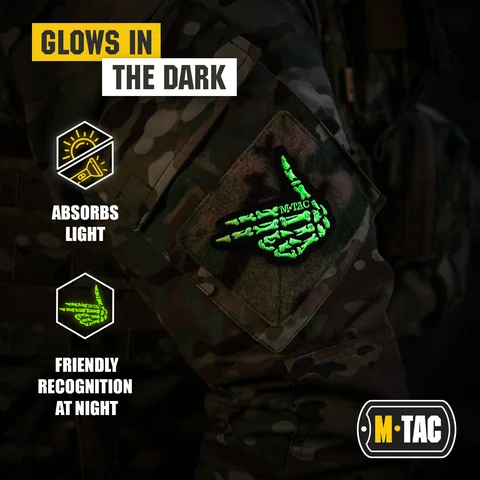 M-Tac GITD Patch Skeleton Shooter (Embroidered) image 4