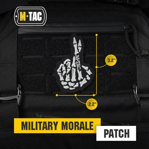 M-Tac GITD Patch Crossed Fingers (Embroidered) image 2