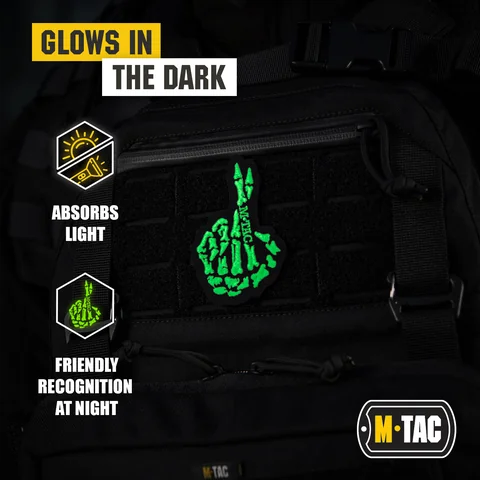 M-Tac GITD Patch Crossed Fingers (Embroidered) image 4