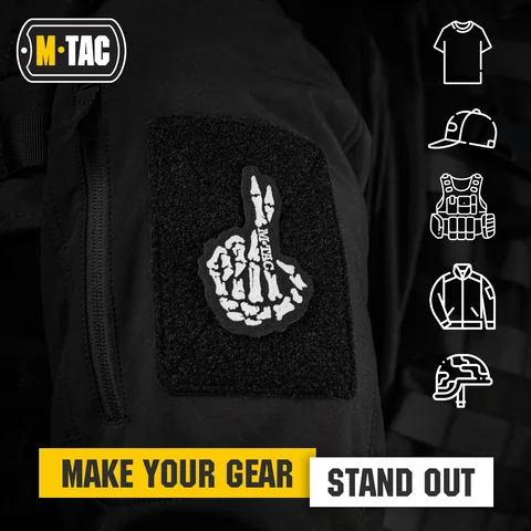 M-Tac GITD Patch Crossed Fingers (Embroidered) image 5