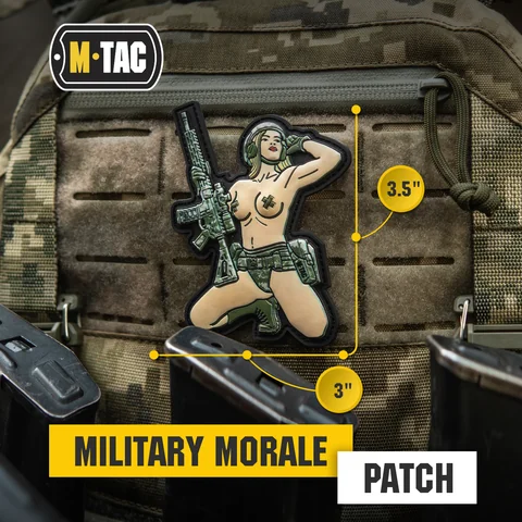 M-Tac Morale Patch Tactical Girl image 2