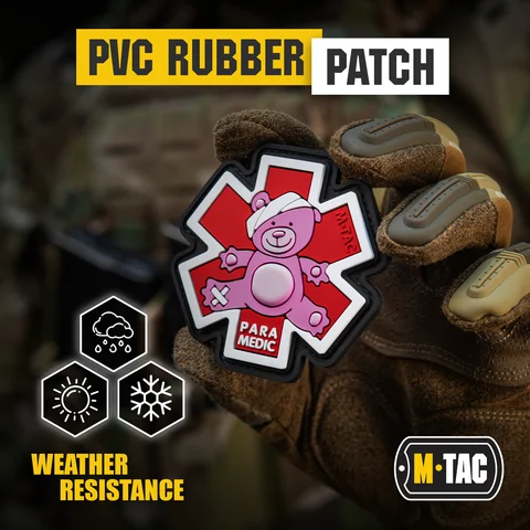 M-Tac Morale Patch Paramedic Bear PVC image 5