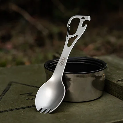M-Tac Spork Cutlery set with a Carabiner image 2