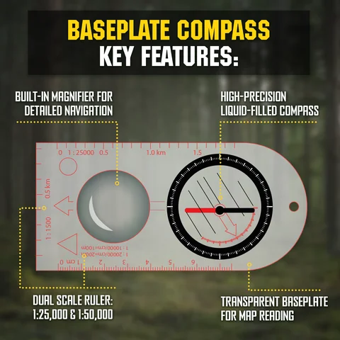 M-Tac Map Compass (Set of 3) image 2