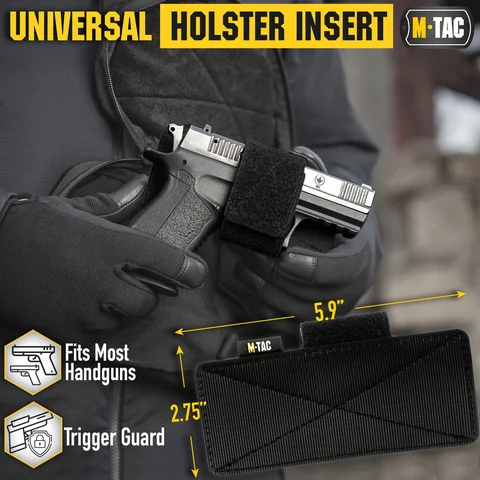 M-Tac Gun Holster for Concealed Carry with Hook and Loop Strip image 5