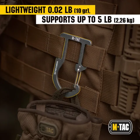 M-Tac Aluminum Carabiner for Backpack Molle (Set of 3) image 5