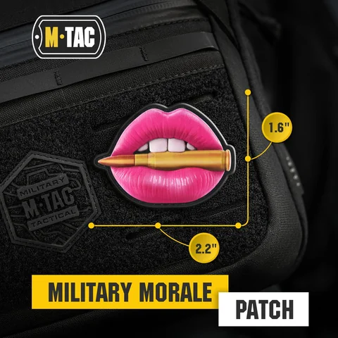 M-Tac Patch Pink Lips with Bullet PVC image 6