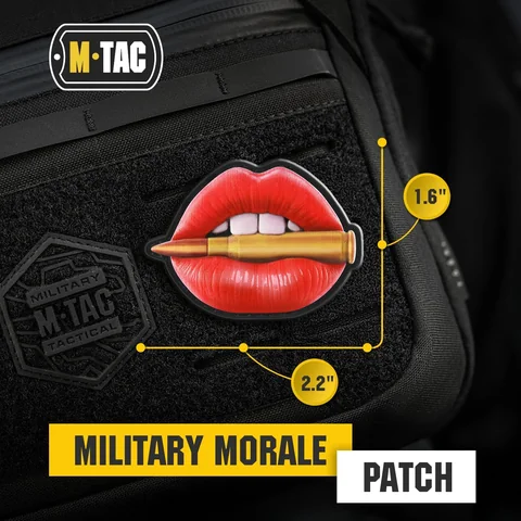 M-Tac Patch Pink Lips with Bullet PVC image 8