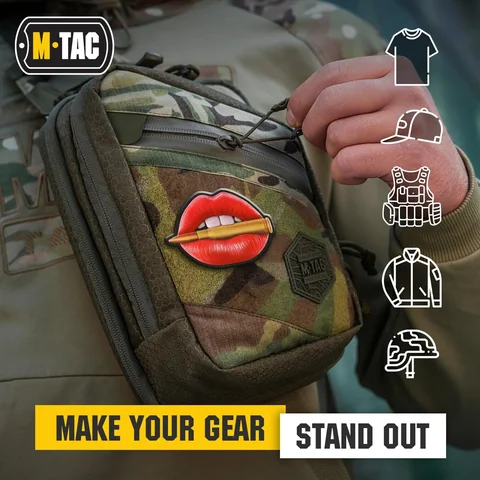 M-Tac Patch Pink Lips with Bullet PVC image 10