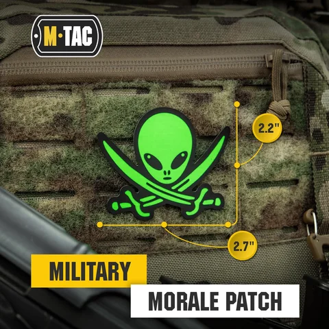 M-Tac Morale Patch Alien PVC image 6