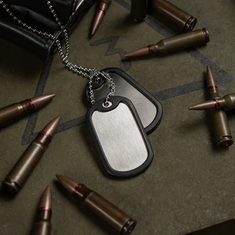 M-Tac Military Dog Tag Rubber Silencers (Pair) image 8