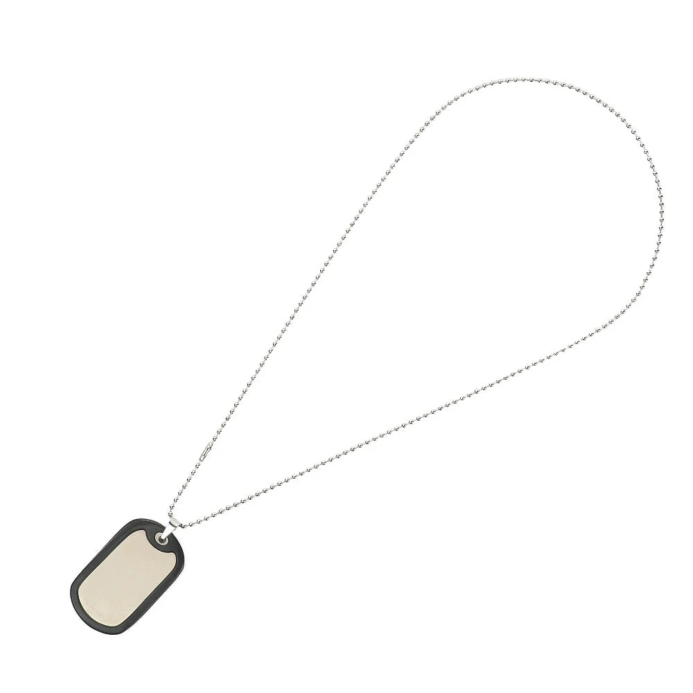 M-Tac Military Dog Tag with Rubber Silencer