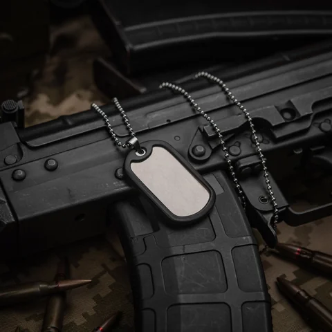 M-Tac Military Dog Tag with Rubber Silencer image 5