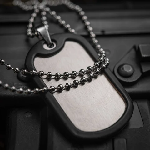 M-Tac Military Dog Tag with Rubber Silencer image 7